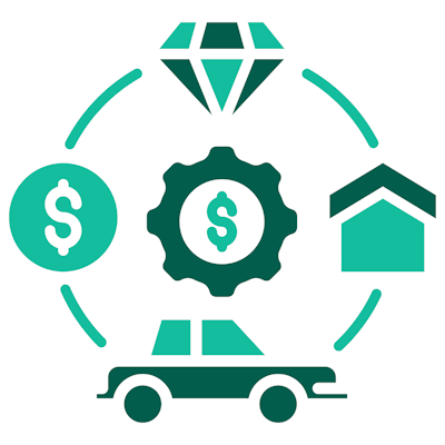 Icônes représentant l'immobilisation.